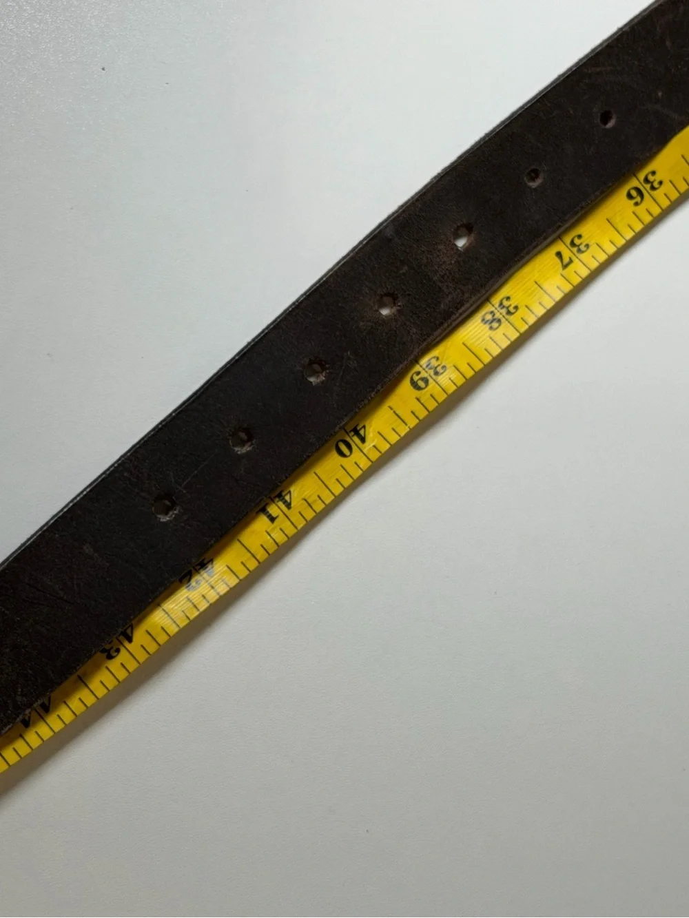 RICHARDS Fine Attire Genuine Leather Made in USA Brown Belt Antique Metal Buckle